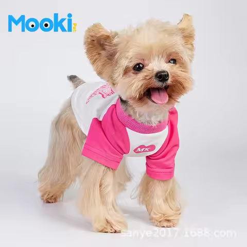 Mookipet pet clothes dog autumn and winter T-shirt Yorkshire than bear small dog clothes vest comfortable and cute