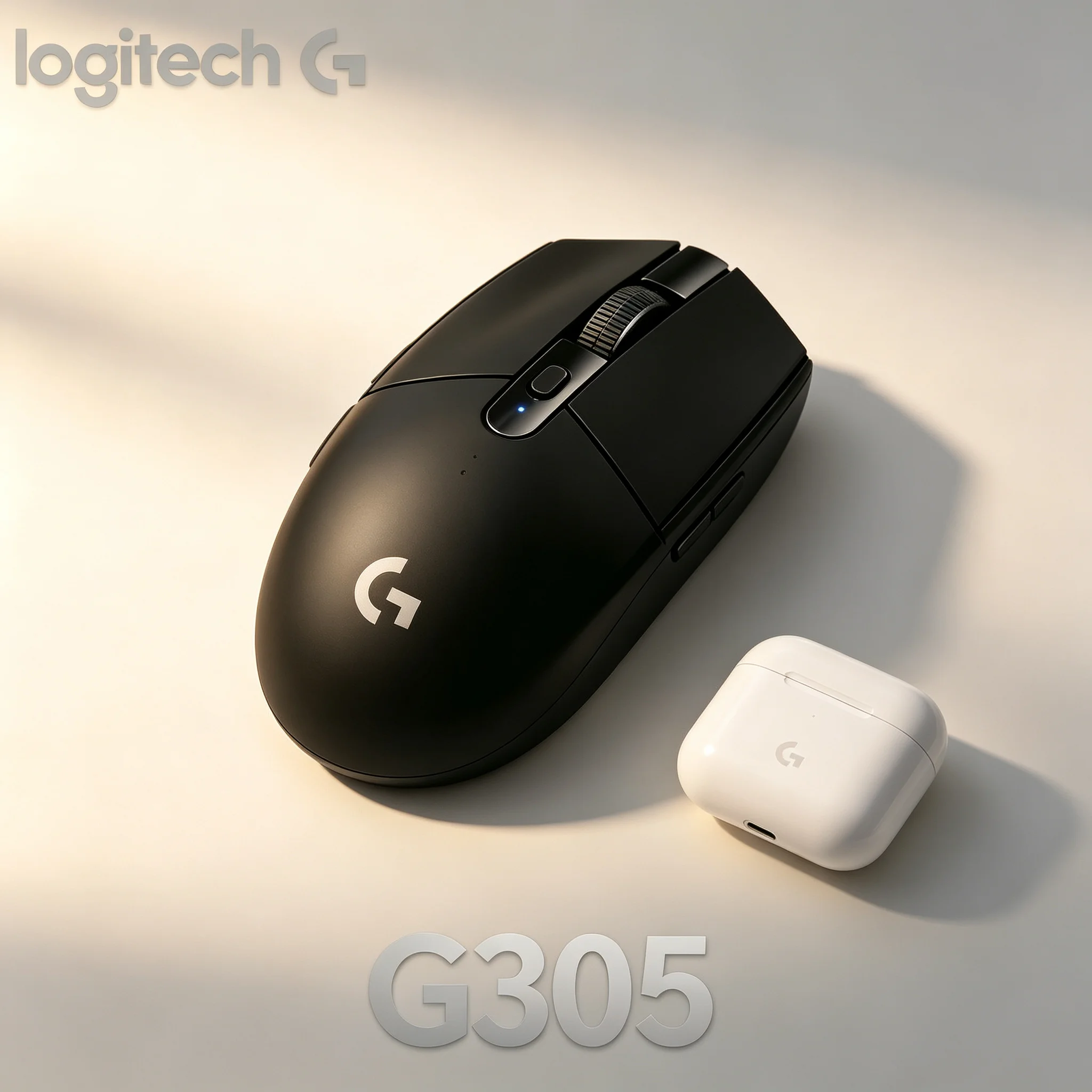 Logitech G305 Original Gaming Wireless Mouse HERO 12K Sensor Adjustable DPI Levels Lightweight Mice For PC Mac Gaming Office Per
