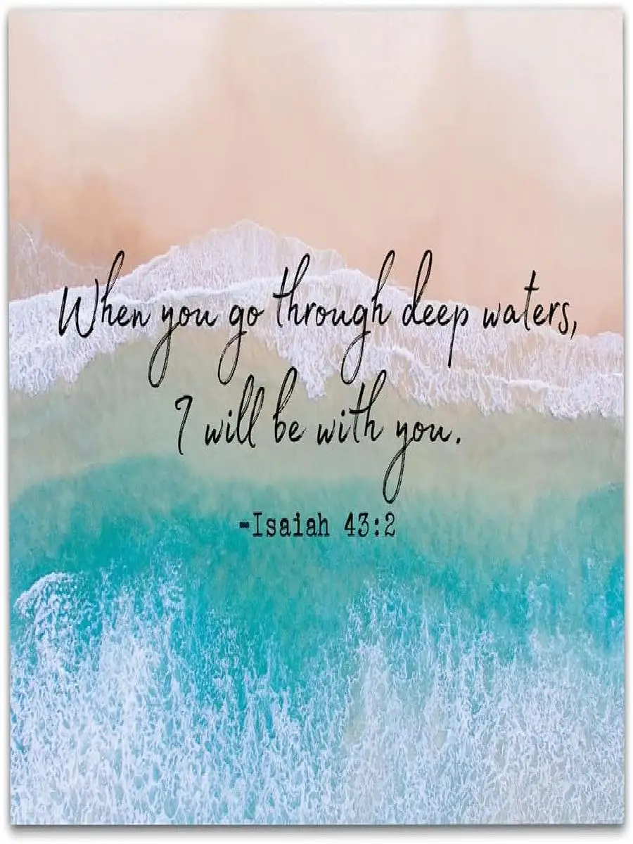 Inspirational Isaiah  Bible Verse Wall Print  Unframed x  Uplifting Home Decor Gift for Family  Friends