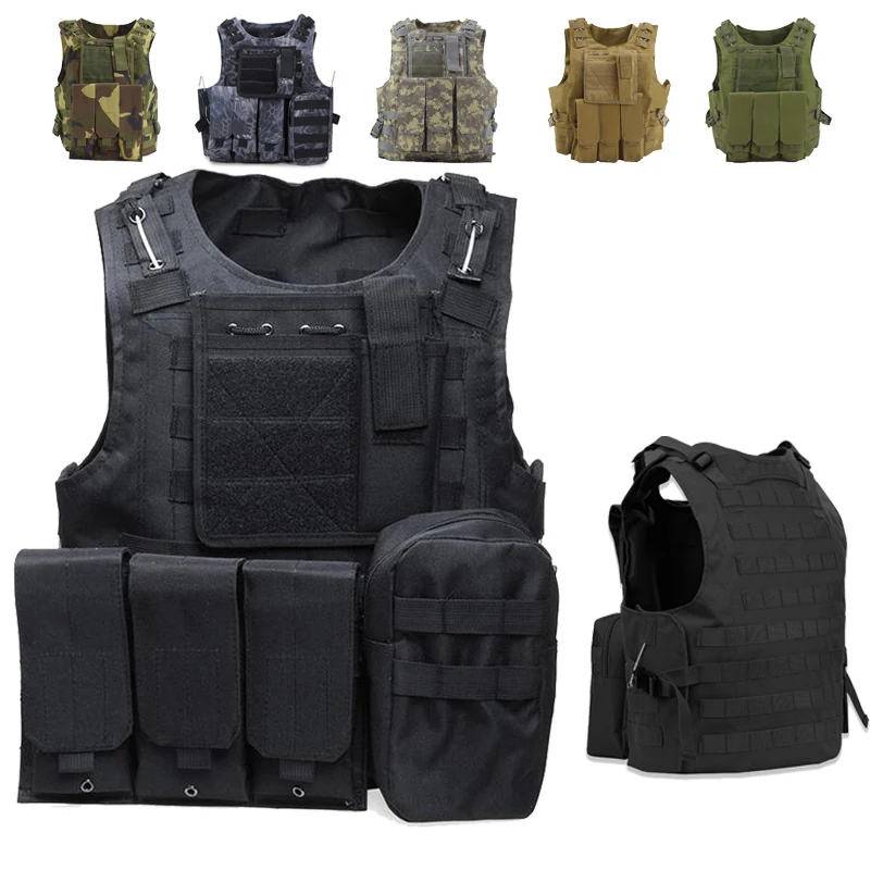 

Tactical Amphibious Molle Plate Carry Vest Men Airsoft Paintball Shooting Body Armor Hunting Vest