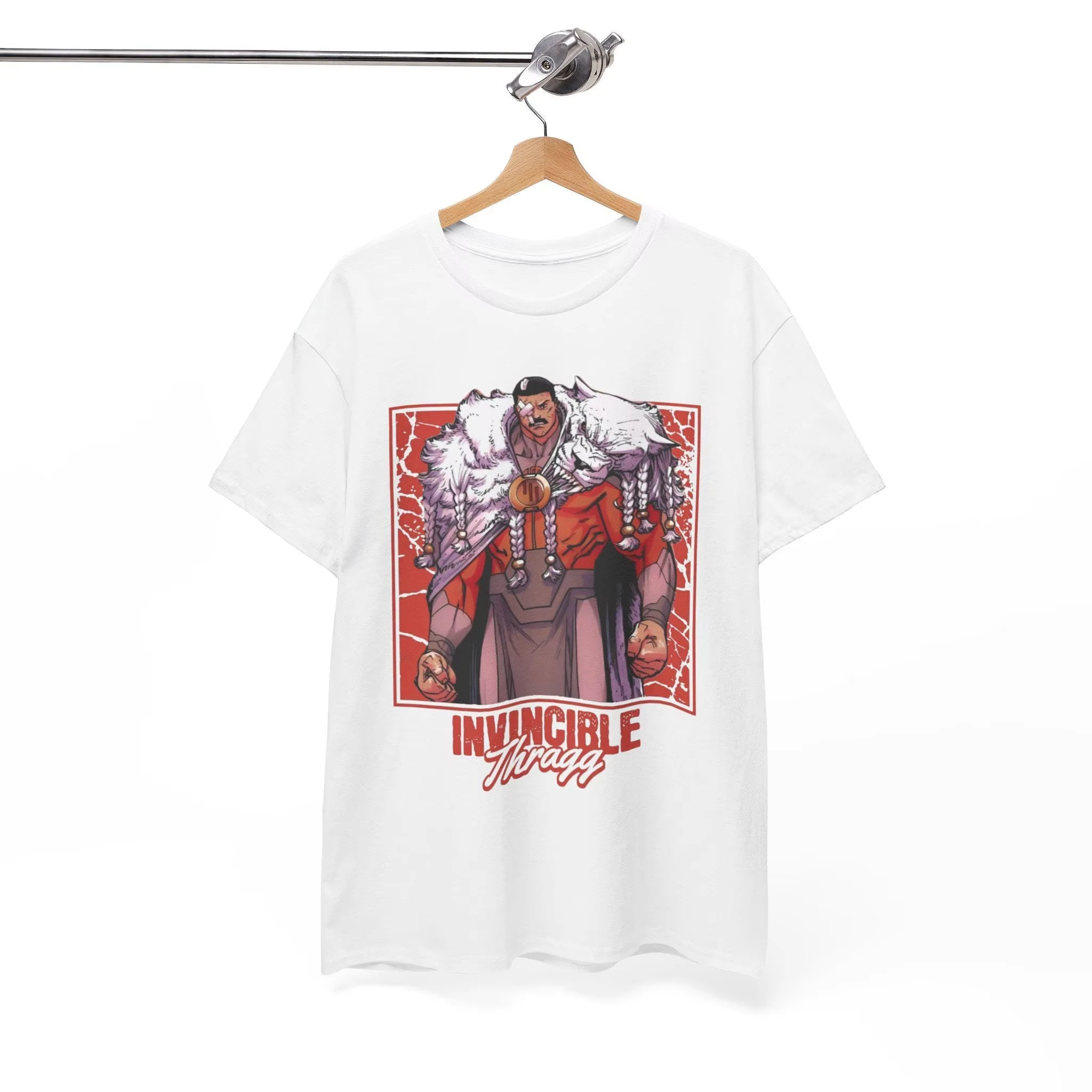 2026 New Invincible Grand Regent Thragg Graphic 100%Cotton Unisex Shirt,Summer Vintage Y2k Men's Fashion Oversize O-neck T-shirt