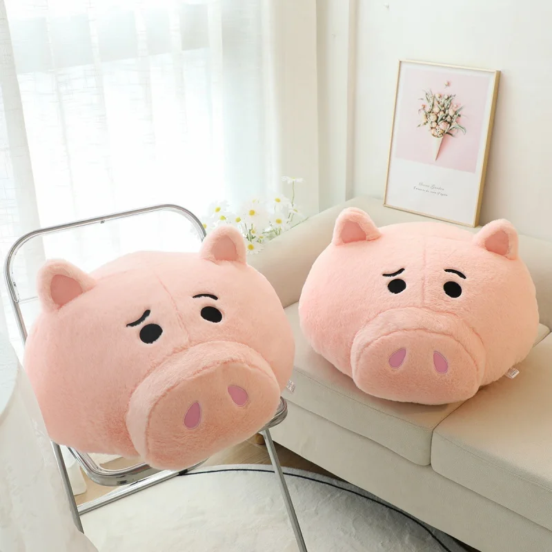 

Funny Huge Simualtion Pig Head Plush Pillow Throw Toy HIgh Quality Cute Soft Anime Piggy Doll Cushion Kids Toys Home Room Decor