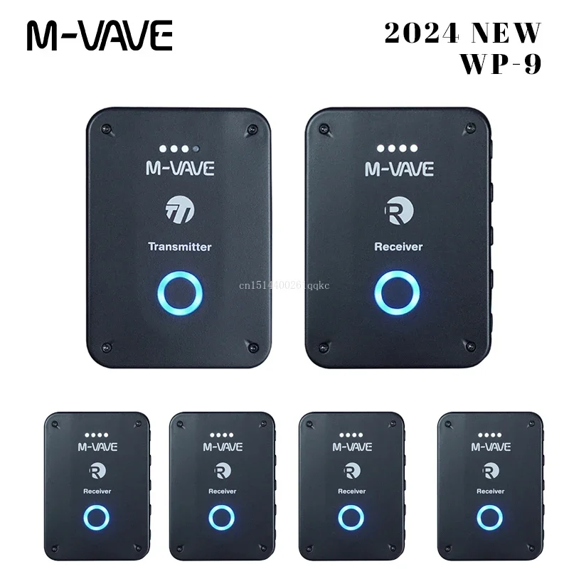 

M-VAVE WP-9 2.4GHz Wireless Ear Return Monitoring Transmission System Rechargeable Stereo Mono Stage Audio Transmitter Receiver