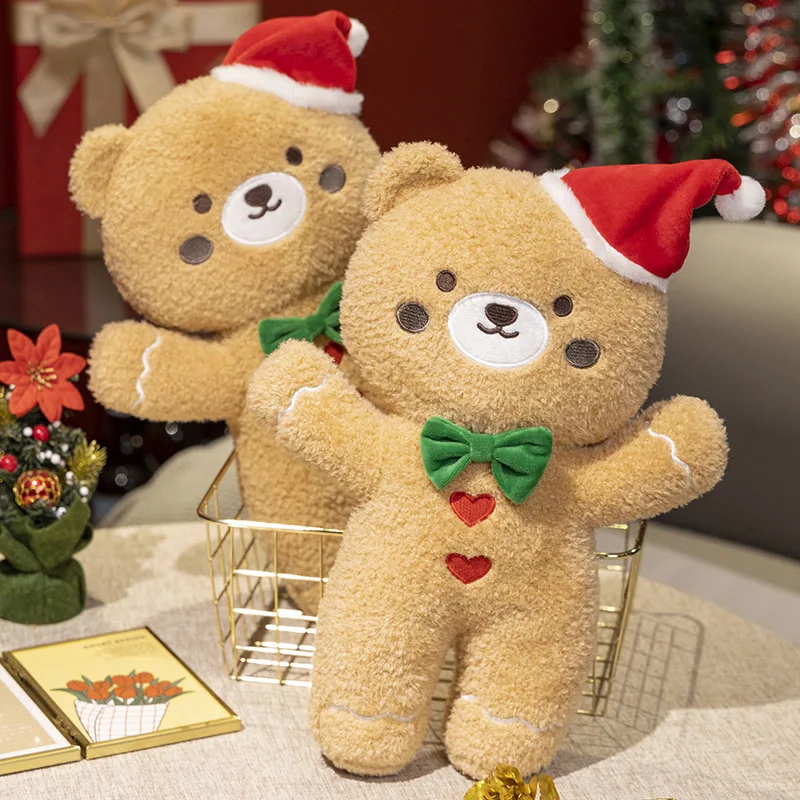 21 Arten Cartoon Weicher Lebkuchenmann Plüschpuppe Kissen Anhänger Weihnachts-Lebkuchen Plüschtier Heimdekoration Geschenk für Jungen und Mädchen – Detail 5