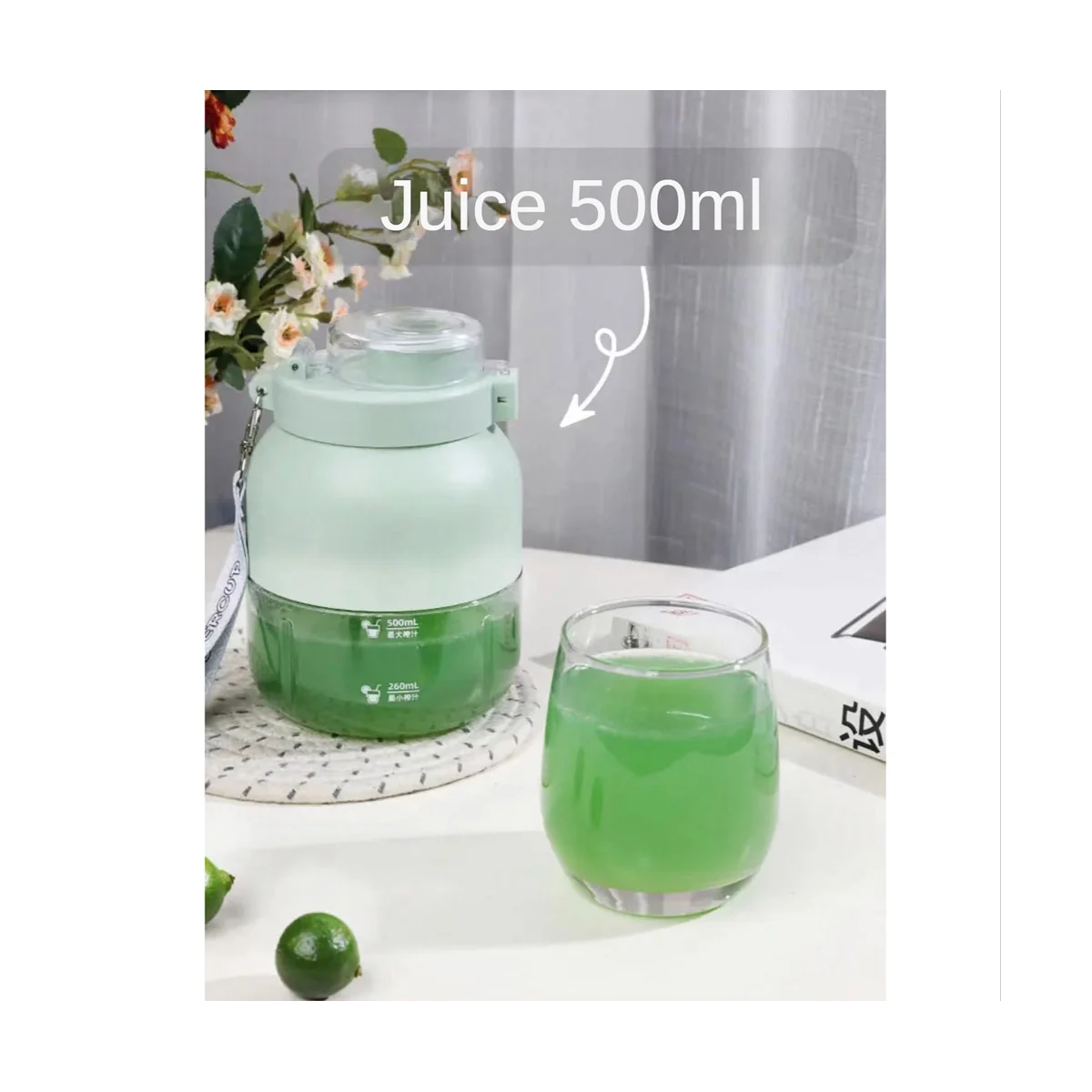 2 In 1 Portable Electric Blender Orange Juice Cup Juicer Fruit Extractorsr Sports Juicer Bottle Smoothies Mixer Machine