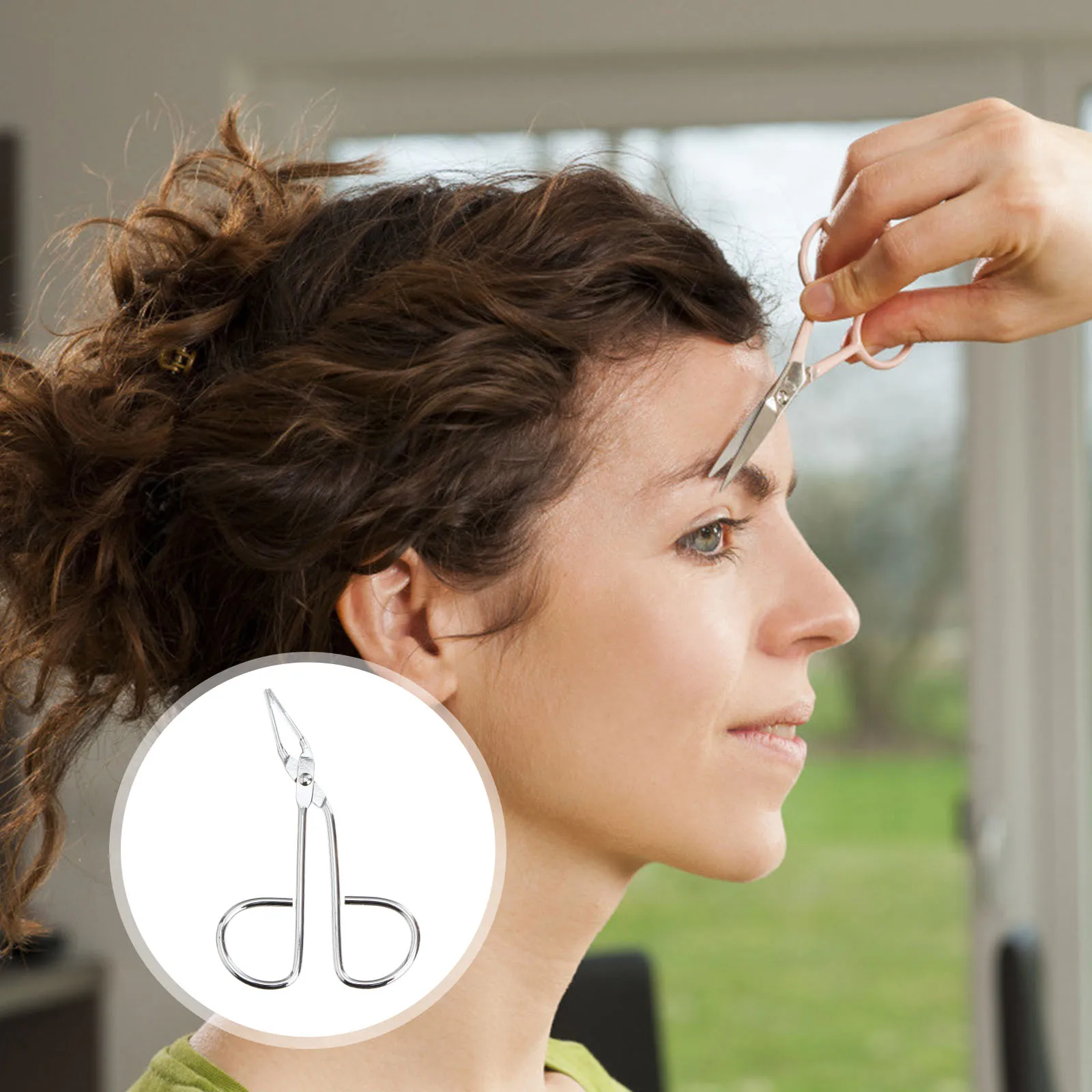 

Stainless Steel Eyebrow Tweezers 8.5cm Silver Tip Facial Hair Remover Nose Tweezer for Women Men Durable Face Grooming