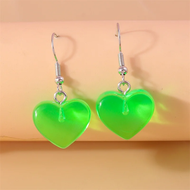 Aihua Glänzende glitzernde rote Herz-Ohrringe für Frauen, romantische Freundinnen, Braut, Hochzeit, Party, Schmuck, Valentinstagsgeschenke – Detail 20