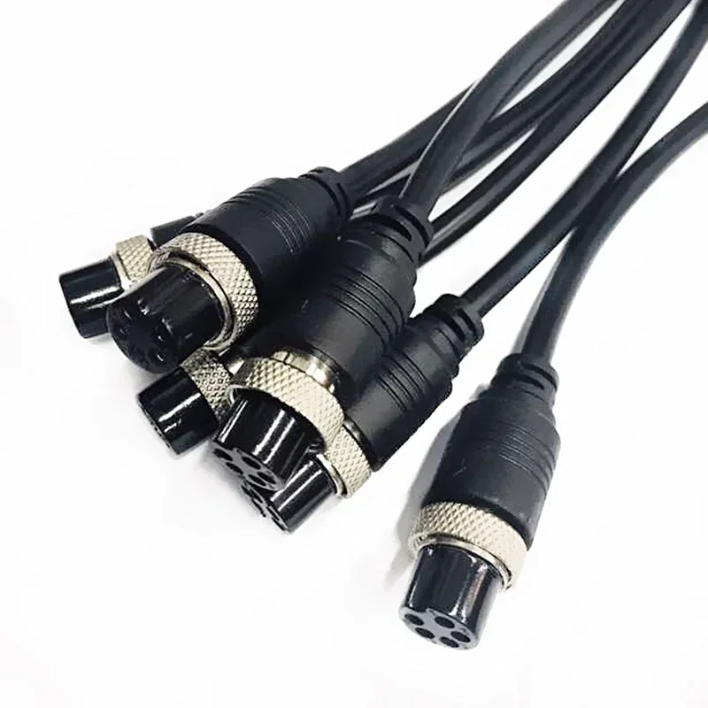 GX20 Aviation Connector Male Female Waterproof Cable 2 4 5 6 7 8 9 10 12 Pin Core Injection Molded Integral Wire for Automation