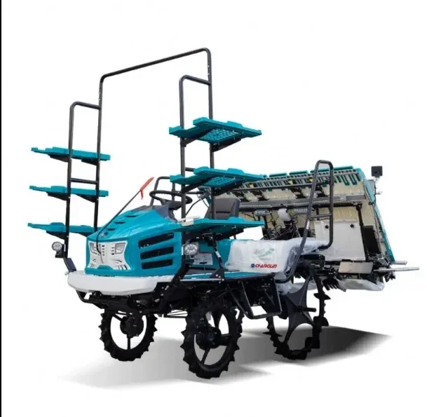 China Automatic rice transplanter price  8 row Riding Rice Transplanter