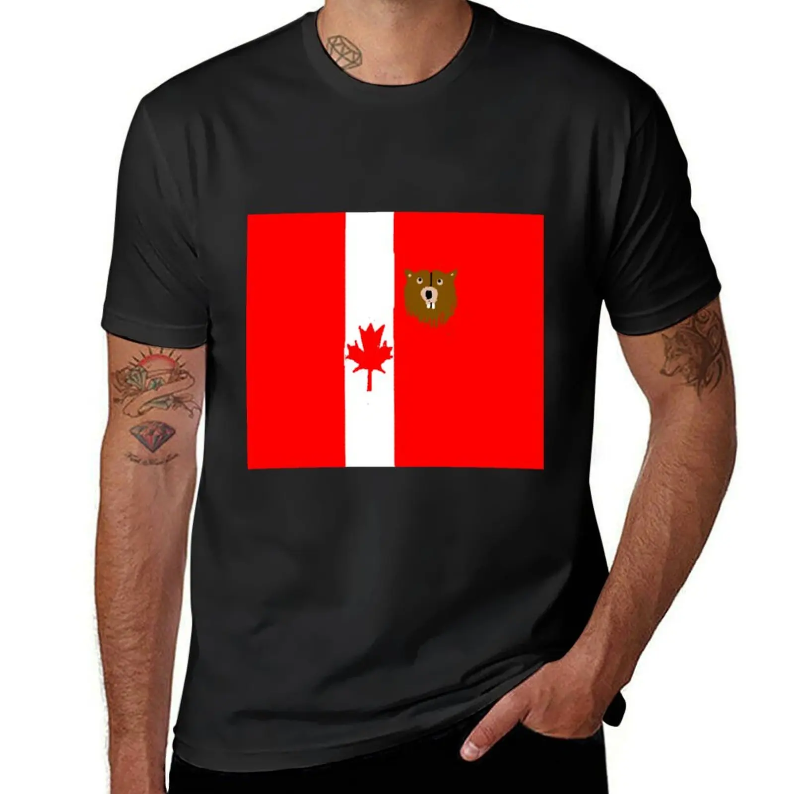 

Sporty Canadian Design T-Shirt sports fans Anime t-shirt plus size clothes mens plain t shirts