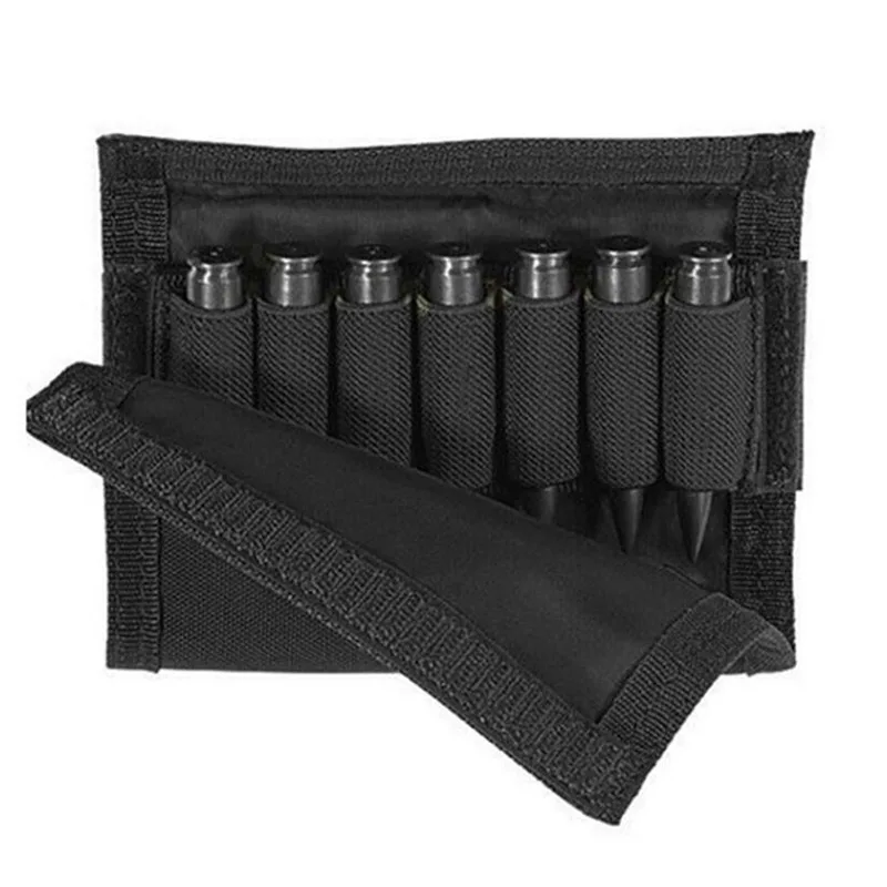 Porta proiettili per fucile da caccia all'aperto Tiro tattico 98K Fucile Pistola Munizioni Borsa Borsa tattica per poggiaguancia Proiettili Buttstock Pack