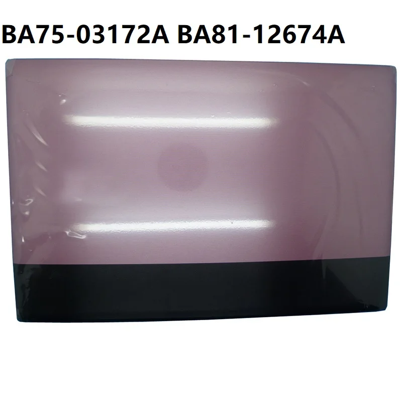 Tampa superior LCD para laptop, cor rosa dourada, para samsung rv511 rv515 rv520, capa traseira nova