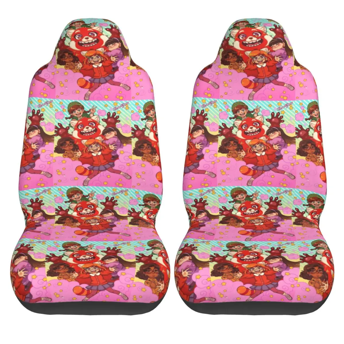 

Turnings Reds Car Seat Covers Polyester Safety Auto Seat Covers Two Pieces Premium Taxi Cover