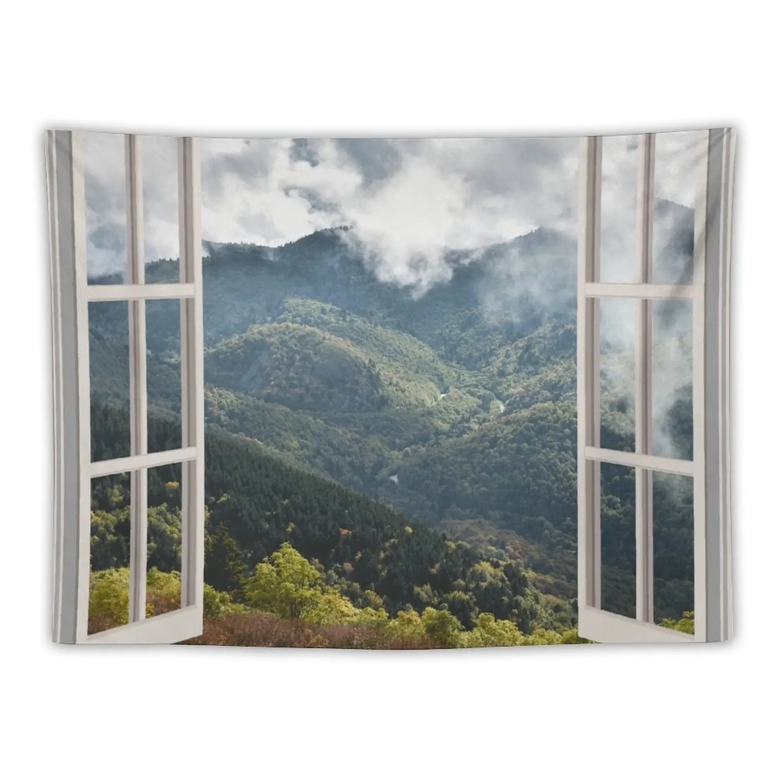 

Appalachian Mountains Window View Tapestry House Decorations Room Decorating Aesthetic Room Decor Home Decoration Tapestry