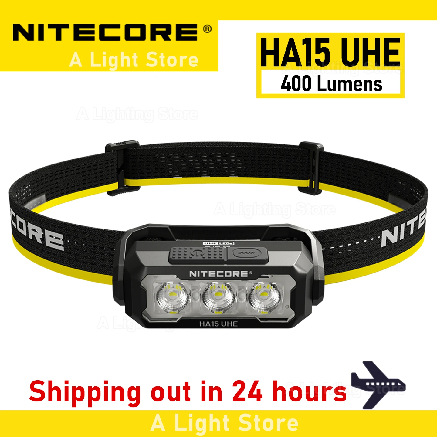 NITECORE HA15 UHE Headlamp Outdoor Camping Headlight Head-mounted Fishing Light Running Headlamp Working headlamp Lightweight