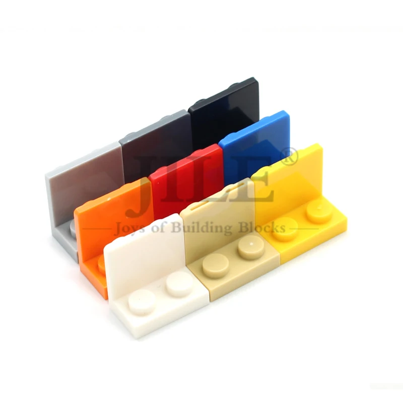 30pcs MOC Bracket 1x2 - 2x2 Inverted 99207 DIY Enlighten Building Blocks Bricks Parts Compatible Assembles Particles Kids Toys