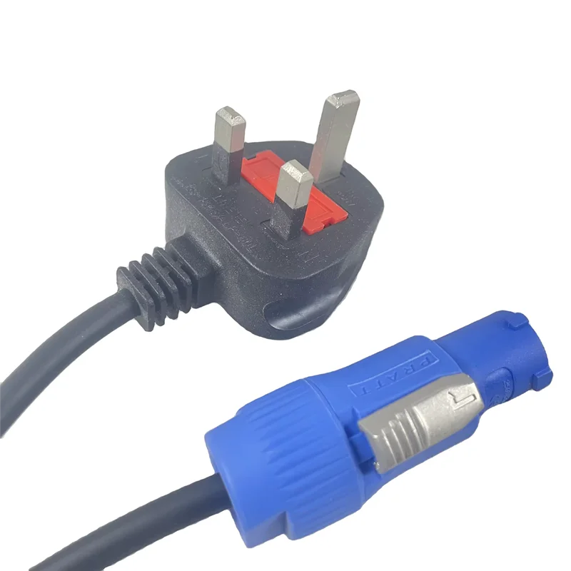 Cable de alimentación para luz de escenario, enchufe Powercon, alta calidad, negro, 3 núcleos, 1,2 M, Cable de conexión de alimentación, luz LED