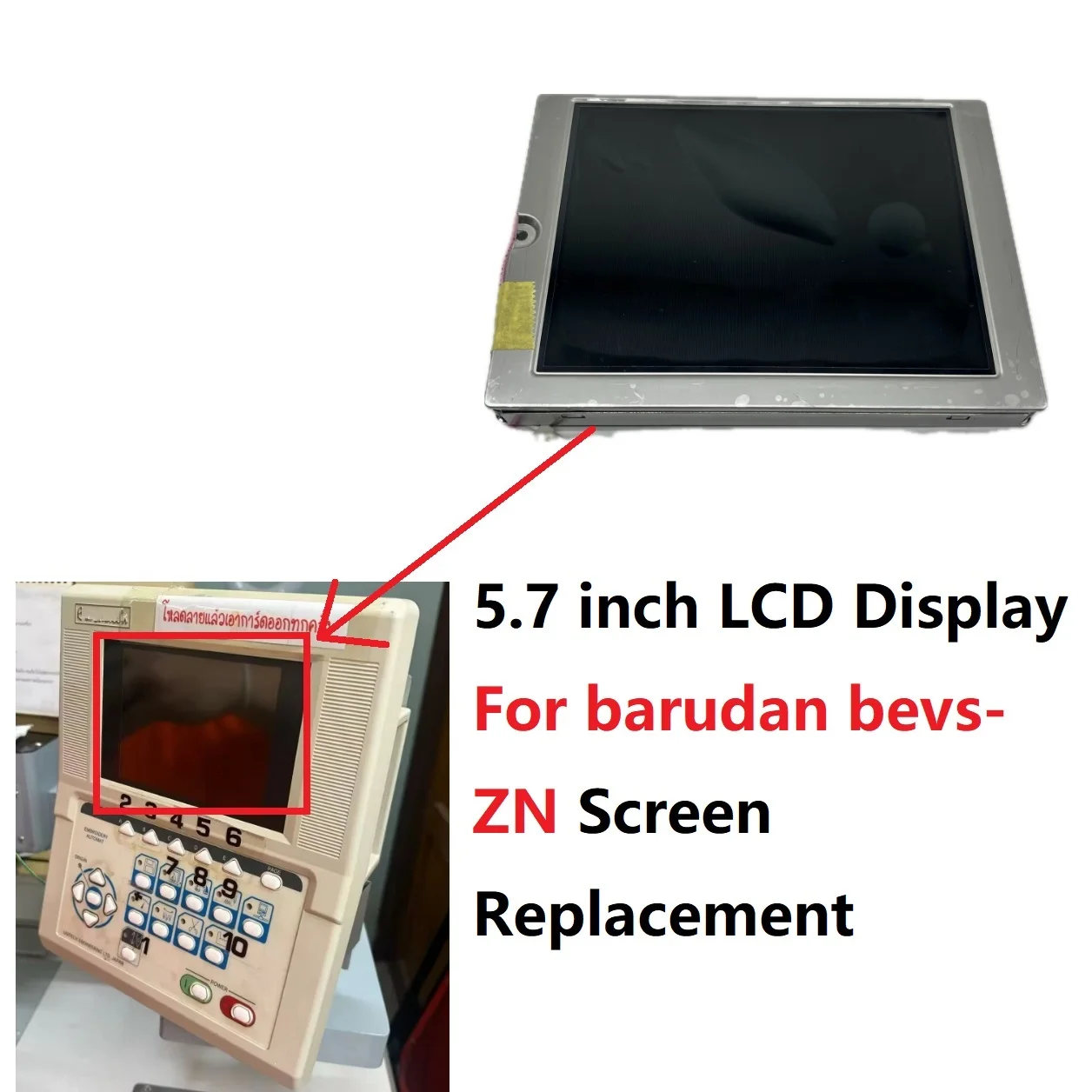

5,7-дюймовый ЖК-дисплей для замены экрана Barudan Bevs-ZN