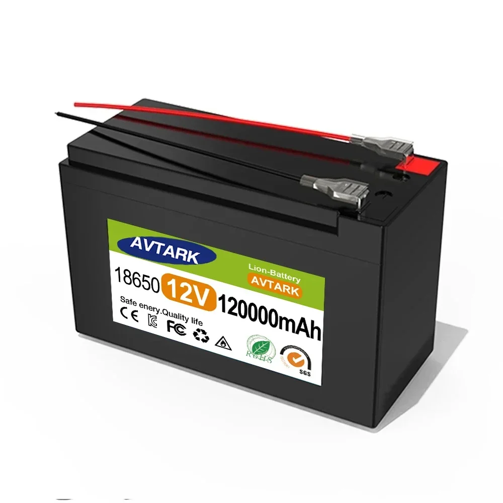 Bloco da bateria de lítio do veículo bonde, acessório BMS, corrente alta, 9V-12V, 65Ah, 100Ah, 30A, 18650, 12V, promovido