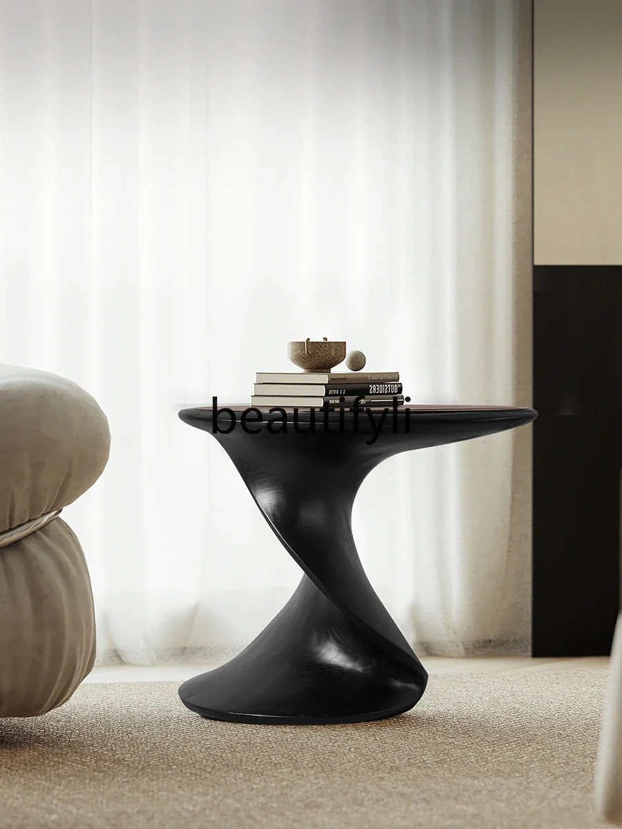 

ss CItalian sofa side table living room high-end solid wood small coffee designer creative side table bedroom bedside table