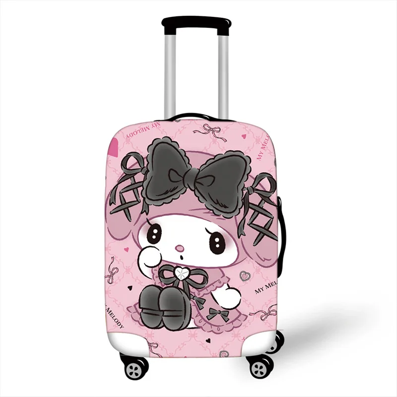 Purple Kuromi Luggage Protective Cartoon Cover Travel Luggage Cover Elastic Suitcase Cover Protector Fit 18-32 Inch