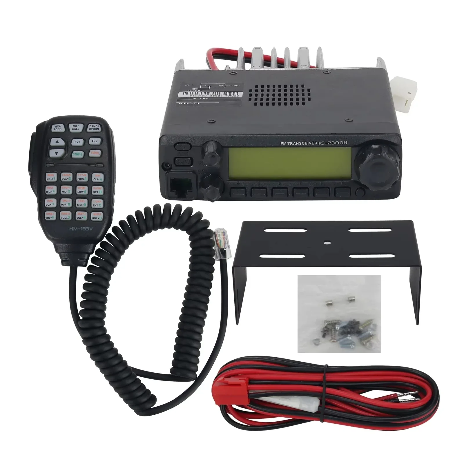 Profissional ic2300h Ic-2300h 65w veículo montado e marinho amador vhf carro táxi walkie talkie estação transceptor rádio móvel