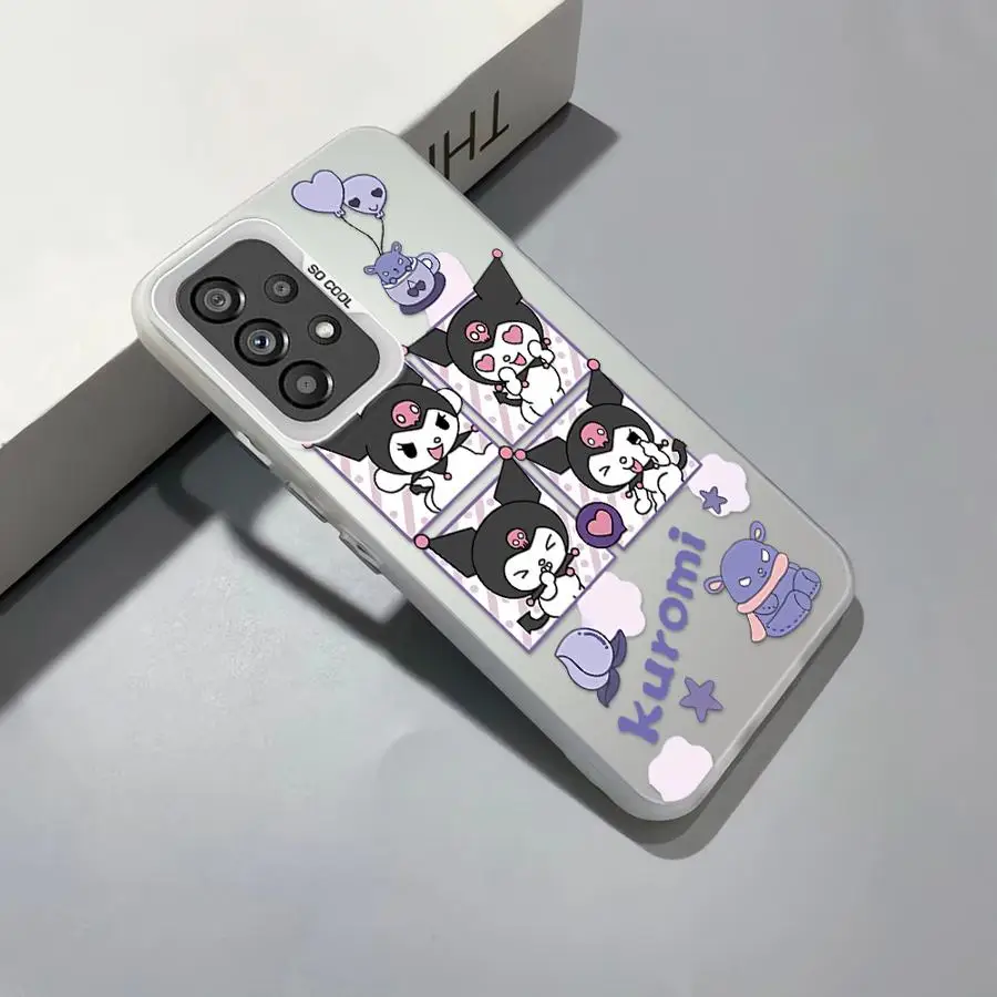 حافظة لطيفة سانريو ميلودي كورومي لهاتف سامسونج جالاكسي A32 A15 A14 A13 A22 A12 A23 A16 A34 A25 A24 غلاف ناعم
