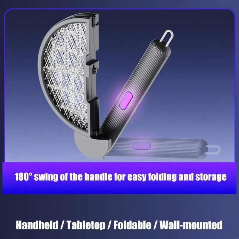 

Modifiable double Function Electric Insect Swatter With Blue Light And USB Power For Indoor Outdoor Camping Use 87HA