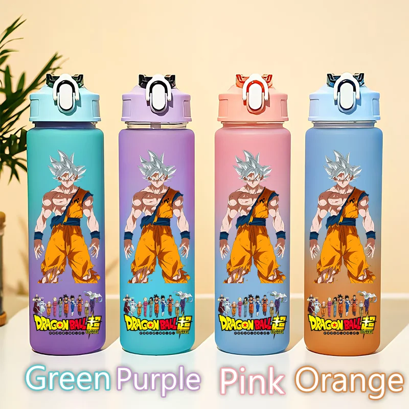 750ML Dragon Ball Super Hero Tazza di Acqua Kakarotto Gourde Vegeta IV Son Gohan Goten Bottiglia Gradiente Studente Adulto Bere Tazza Regalo
