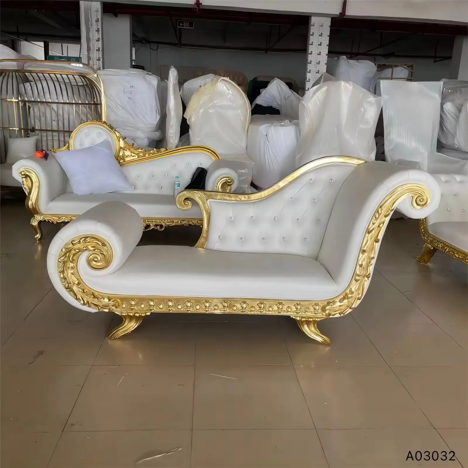 Luxury Living Room King Throne Golden Groom And Bride Wedding Party Hotel Sofa Chair