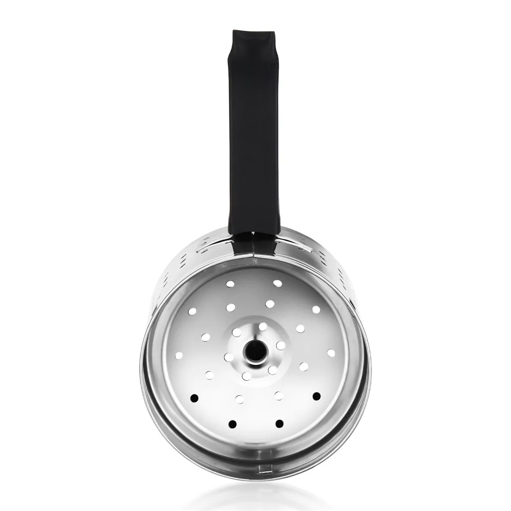 Yimi-Hookah Stainless Steel Charcoal Holder with Turkish Lid, HMD Shisha, Heat Management Device System