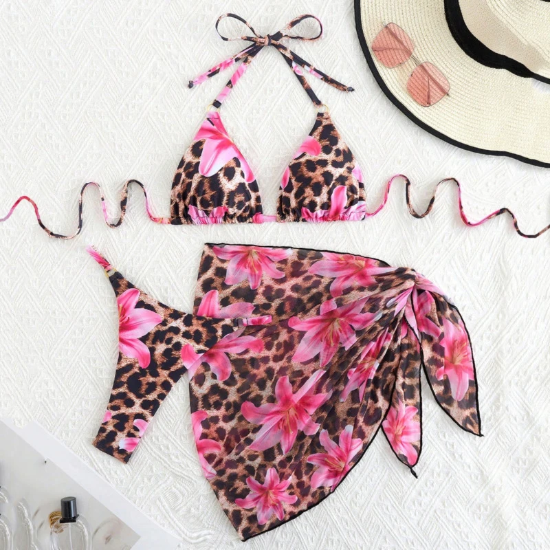 

2026 Sexy Bikinis Female Swimsuits Women Three-Piece Swimwear Beach Swimming Wear Bathing Suits Brazilian Bikini Set Pool Bather