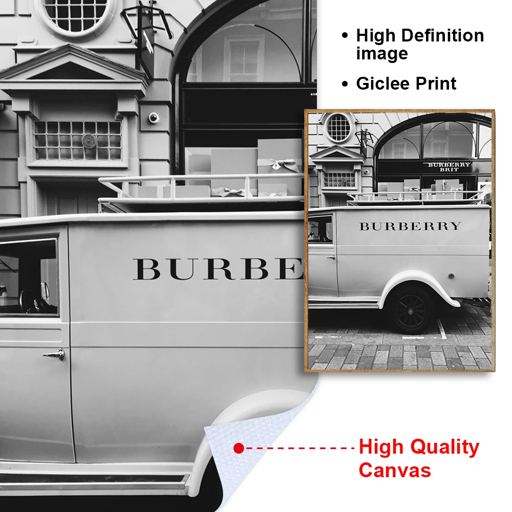 باريس متجر فاخر سيارة الرسم على لوحات القماش الجدارية موضة مثير النساء الملصقات والمطبوعات جدار صور لغرفة المعيشة ديكور المنزل