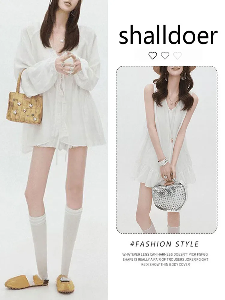 

Casual Fashionable Set Summer New Design V-neck Vest Jacket Shorts Women's Clothing Three-piece Set Comfortable Loose Fit