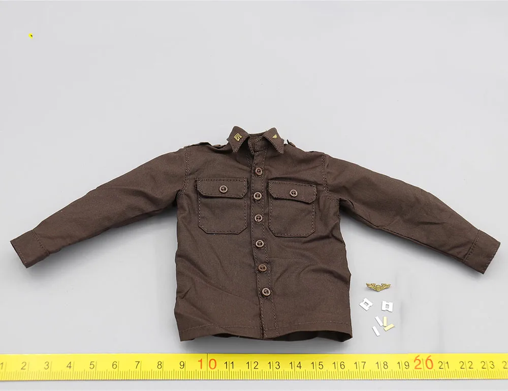 1/6 zrobił A80167 wwi seria US Army Army General Officer Mini zabawki Model żółtej kamizelka ratunkowa koszuli spodnie dla 12-calowej figurki