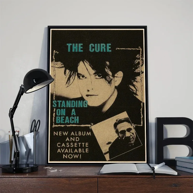 ملصق روك علاجي عتيق ، ديكور منزلي ، طباعة قماش ، ملصق عتيق ، نجمة فرقة موسيقية ، ملصق حائط ، ديكور غرفة المنزل #3