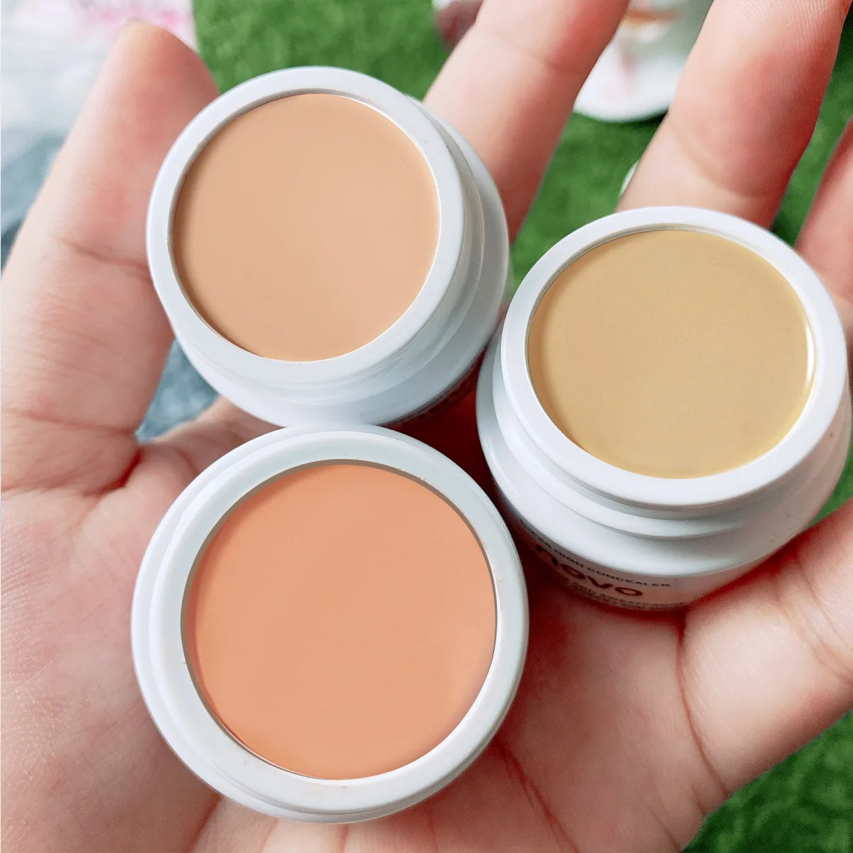 Novo aufhellen der Concealer wasserdicht und schweiß resistent deckt stark Flecken Gesichts akne markiert Augenringe Gesicht Make-up