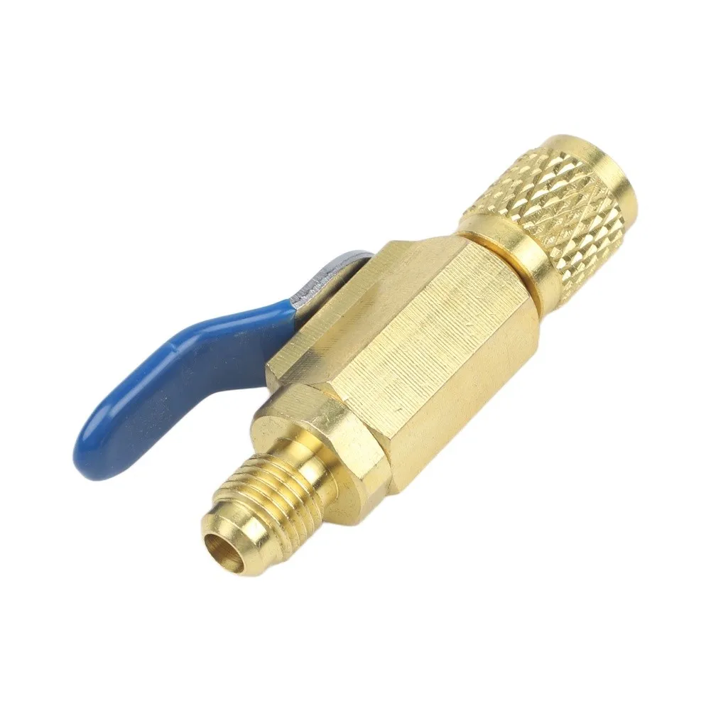 Brand New Practical Useful Straight Ball Valves Hose Barb Random Color Replacement For Refrigerant R410a 68 Mm