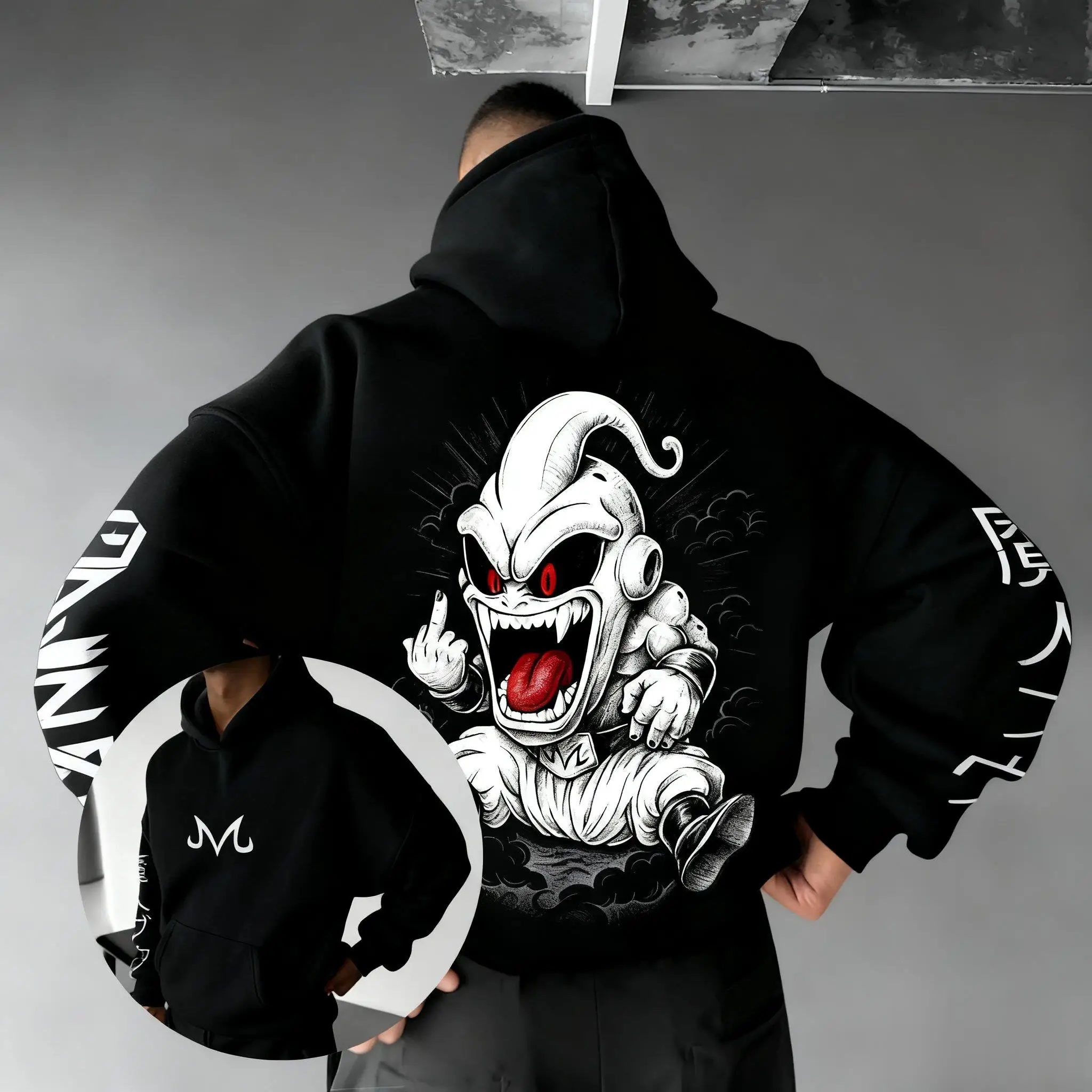 

Dragon Ball Majin Anime Hoodie Men Women Streetwear Cosplay Autumn Fashion Oversized Casual Pullover Sweatshirt Long Sleeves Top