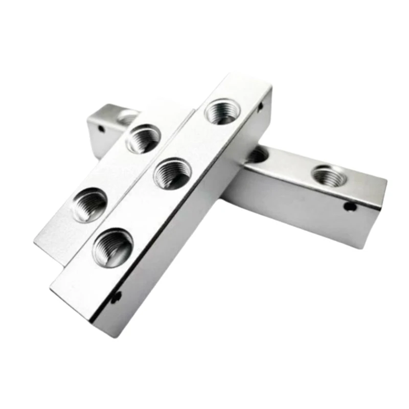 

Multi functional pneumatic manifold splitter aluminum alloy 20X25 1/4 thread standard type air exhaust 20x25-2F 3F 5F 6F 7F 8F