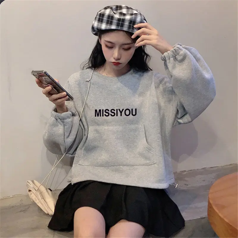 

Женские толстовки, зимняя одежда, сезонная одежда для девочек, дымчатый реглан, красный, с v-образным вырезом, индивидуальная, без капюшона, микро-минималистичный плед