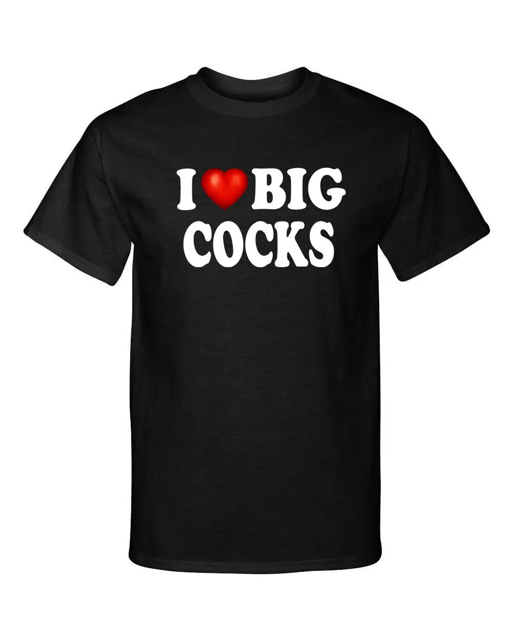 I Love Big Cocks Heart Rooster Swinger Adult Humor T Shirt