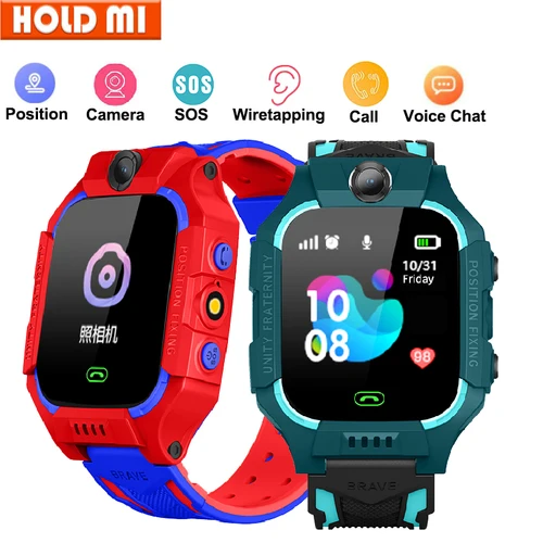 Imagen 1 del producto Reloj inteligente para niños, 2g, tarjeta Sim, reloj inteligente para niños, rastreador SOS, llamada, teléfono, cámara, Chat de voz, foto, regalos de cumpleaños para niños y niñas