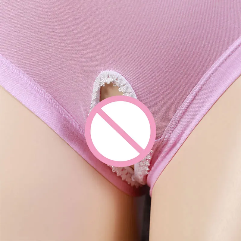 Bragas de entrepierna abierta de encaje japonés para mujer, ropa interior de talla grande, lencería Sexy exótica, calzoncillos transparentes sin