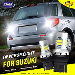 2pcs No Error T20 LED Reverse Light Blubs 7440 W21W Super Bright Xenon White Backup Lamp For Suzuki Jimny SN A6G SX4 Vitara