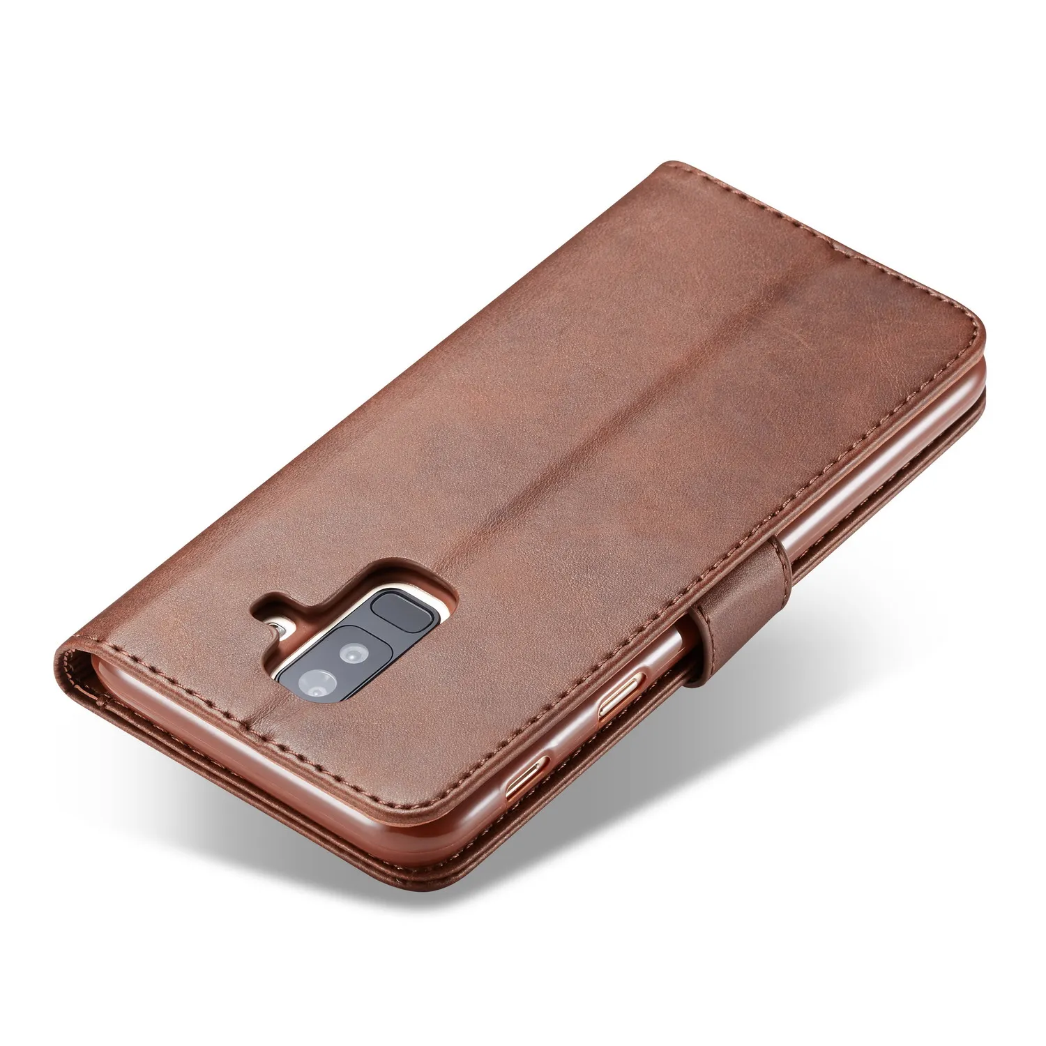 AZNS Case for Samsung Galaxy A6 magnetic attraction PU Leather Case for Samsung Galaxy A6 Plus A6+ 2018 Holster Wallet Case