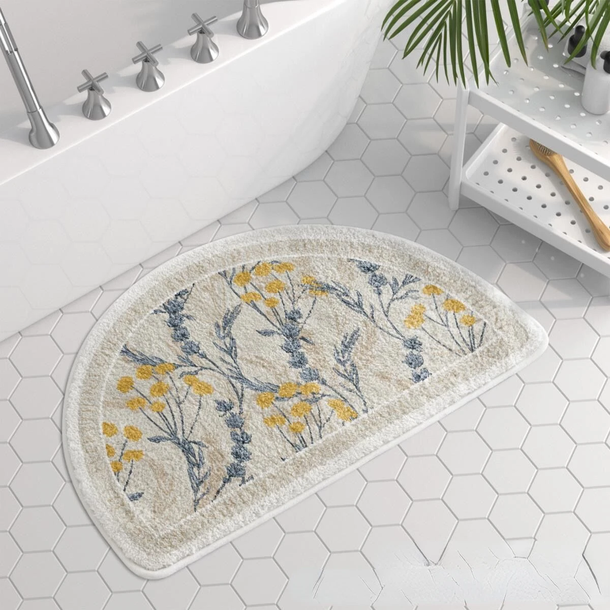 Imitation Cashmere Bathroom Absorbent Floor Mats Bedroom Bathroom Carpets Entrance Bathroom Door Non-slip Foot Mats