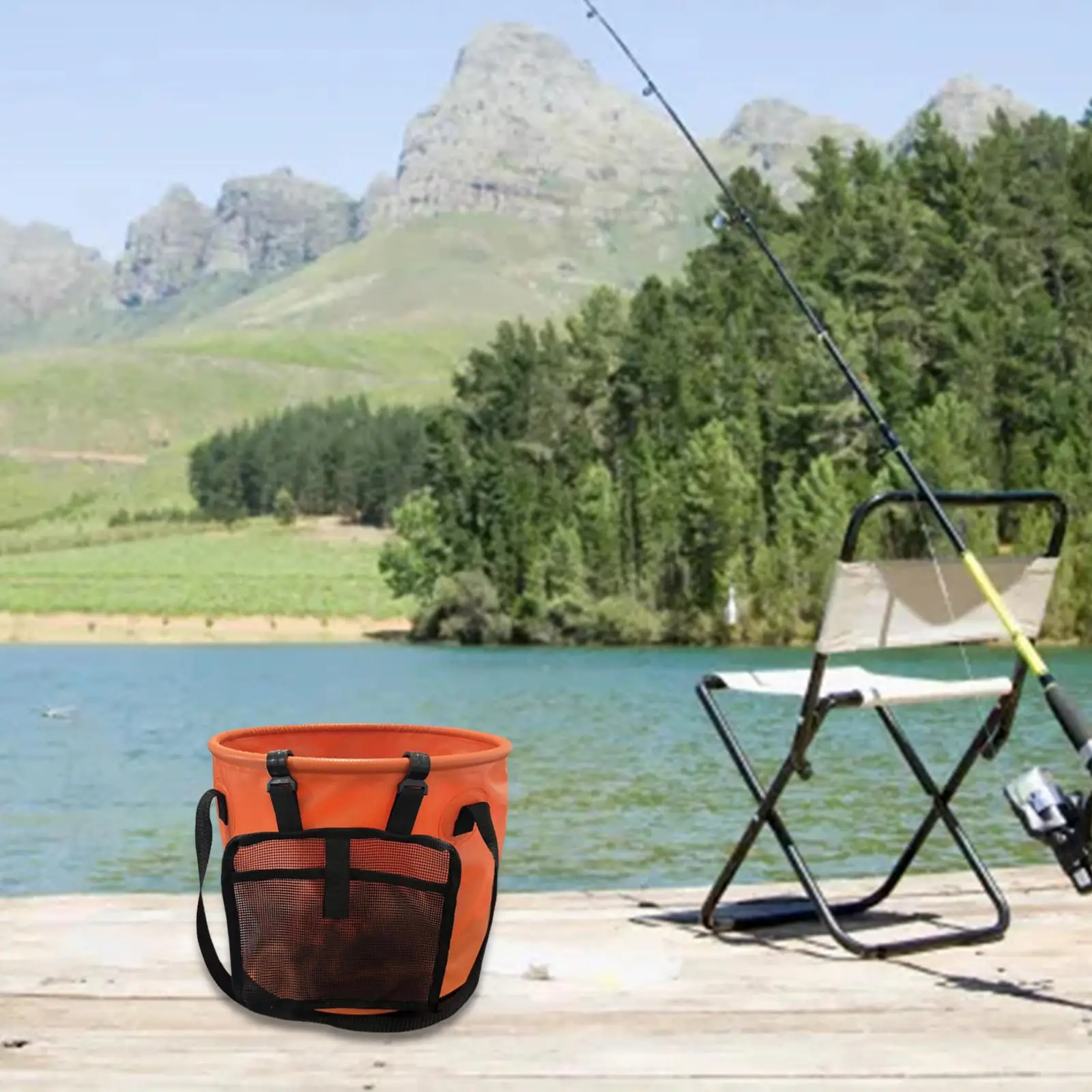 Collapsible Bucket 28L Water Storage Container for Car Washing