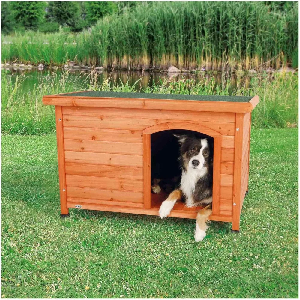 Pet Products Dog Club House, Large,Glazed Pine,(Pack of 1)