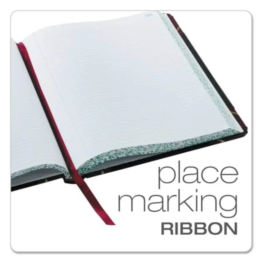 Boorum e Pease 21300R Livro ColumnarRegular Governado 300 páginas 10-3/8 polegadas x8-1/8 polegadas Preto